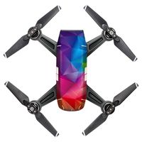 OK-STORE Exclusive Decoration Wrap Sticker Skin for DJI Spark Drone Body Shell, DJI Spark Intelligent Portable Mini Drone Decal Pasting Palm launch Mini Quadcopter Water-resistant PVC Dec Kit 3M Film