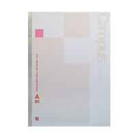 Kokuyo Campus High Grade MIO Paper Notebook - A5 (5.8" X 8.3") - 24 Lines X 80 Sheets - Red Accents