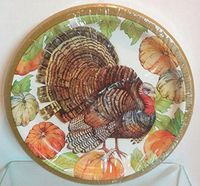 Special Occasion Sophisticated Turkey Luncheon Plates-40 ct.
