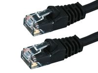 Buhbo 15 FT CAT 5E UTP RJ45 Ethernet Network Booted Snagless Cable, Black