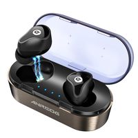 Wireless Earbuds,ANROOG A8 Bluetooth 5.0 Noise Canceling Earbuds W Charging Case&Extra Long Playtime 40Hrs,Truly Wireless Surround Sound Headphones for Music Lovers&Professionals-Built in Mic (Black)