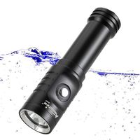 ALONEFIRE DV57 Dive Light Suba Diving Flashlight Rechargeable 1000 Lumens with 18650 Lithium Battery, Battery Charger for Camping Hiking Trekking Hunting Fishing