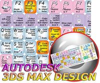 NEW AUTODESK 3DS MAX DESIGN (GRAPHIC DESIGN EDITING) KEYBOARD STICKER FOR DESKTOP, LAPTOP AND NOTEBOOK