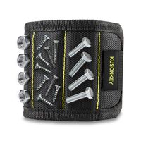 Magnetic Wristband, KUSONKEY Tool Belt with 15 Powerful Magnets for Holding Screws/Nails/Drill Bits, Versatile Gift for Him/Men/Father/Dad/DIY Handyman/Electrician/Husband/Boyfriend