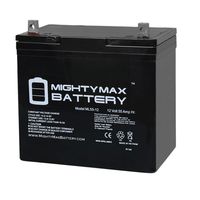 Mighty Max Battery 12V 55Ah Battery Replacement for Quickie S626 Patriot Wheelchair Brand Product