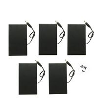 Saim DC 5.5x2.1mm Male Connector 8x1.5V AA Plastic Battery Case Holder Pack of 5