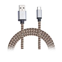 GBSELL USB-C USB 3.1 Type C Male Data Charge Charging Cable For ZTE Zmax Pro Z981 (Brown)