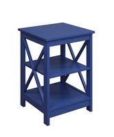 Convenience Concepts Oxford End Table, Cobalt Blue