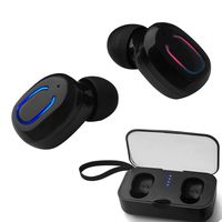 Wireless Earbuds with Charging Case,Bluetooth Earbuds with Mic for Running,Wireless Earphones Bluetooth Earphones with Microphone,Mini Earbuds Sweatproof Compatible iOS Android Smartphone (Black)