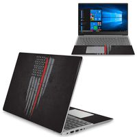 MightySkins Skin Compatible with Lenovo Ideapad 330S 15" (2018) - Thin Red Line | Protective, Durable, and Unique Vinyl Decal wrap Cover | Easy to Apply, Remove, and Change Styles | Made in The USA