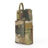 DETECH Adjustable Tactical MOLLE Interphone Pouch Short Radio Holder Tactical Radio Holster Hunting Intercom Bag