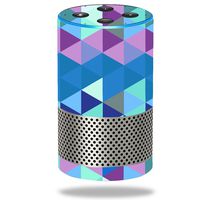 MightySkins Skin Compatible with Amazon Echo (2ND Gen) - Purple Kaleidoscope | Protective, Durable, and Unique Vinyl Decal Wrap Cover | Easy to Apply, Remove, and Change Styles | Made in The USA