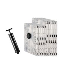 GONGSHI Premium Vacuum Storage Bags 10 Pack (5 x Jumbo, 5 x Large) Save 80% More Space - Travel Hand Pump Include