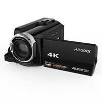 Andoer HDV-534K WiFi Digital Video Camera 4K 48MP Full HD 3 inch Capacitive Touchscreen IR Infrared Night Sight Support 16X Zoom Face Detect