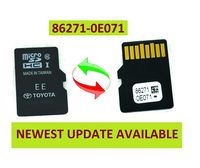 Original Toyota Navigation Micro SD Card Map Data OEM 86271 0E071 Latest Update