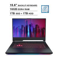 2019 Asus ROG Strix G 15.6 Inch FHD Gaming Laptop (9th Gen Intel 6-Core i7-9750H up to 4.5GHz, 16GB DDR4 RAM, 1TB SSD (Boot) + 1TB HDD, NVIDIA GeForce RTX 2060 6GB, Backlit Keyboard, Windows 10)