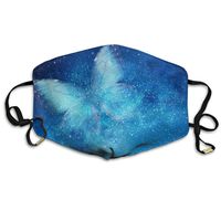 Unisex Universe Stars, Butterfly Printed Cotton Mouth-Masks Face Mask Polyester Anti-dust Masks