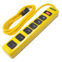 WOODS WIRE SOUTHWIRE 5139N 6-OUTLET POWER STRIP, Yellow