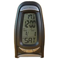 Surborder Shop Digital Alarm Clock Battery Operated with Large Display (Black)