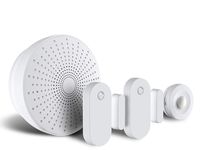 Smart Home Automation Hub Monitoring Smart Devices- 4 Piece DIY smart home Starter Kit - 24/7 Monitoring system- No contracts Free for Home Office Business Burglar Alerts Through eco4life App