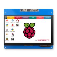 ELECROW 7 inch Capacitive Touch Screen HDMI Monitor with 2.0MP Front Camera 1024x600 TFT LCD Display for Raspberry Pi 4B 3B+ 3B 2B