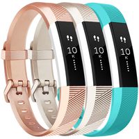 Vancle Bands Compatible with Fitbit Alta HR and Fitbit Alta, Newest Sport Wristbands with Secure Metal Buckle for Fitbit Alta HR/Fitbit Alta