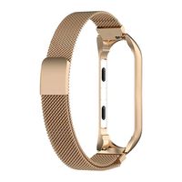 Godyluck Metal Strap Replacement for Xiaomi Mi Band 3/4 Watch Straps Bracelet Screwless Wristbands Replace Wrist Strap