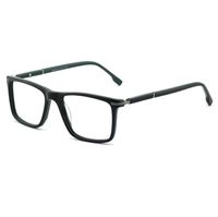 OCCI CHIARI Men'Anti-blue light Eyewear Frame Stylish Eyeglasses With Non-Prescription Clear Lens (Black/Green 51mm)
