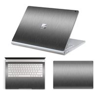 MasiBloom 3 in 1 Laptop Sticker Decal for 13.5" 13 inch Microsoft Surface Book 2015 Released Protective Cover Skin (for 13.5" Surface Book (2015 Released), Decal- Smooth Grey)