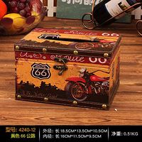 T-ZJHC European Creative Retro Tissue Box Home Room Bedroom Napkins Tray Living Room Coffee Table Storage, Orange