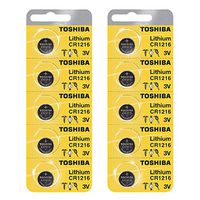 Toshiba CR1216 3 Volt Lithium Coin Battery (10 Batteries)