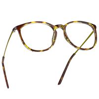 LifeArt Metal Blue Light Blocking Glasses,Oval Computer Reading Glasses,Transparent Lens,Reduce Headaches&Eyestrain,Stylish for Women/Men (+0.25 Magnification, 2804-c2)