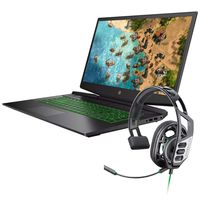 HP Pavilion 15.6" IPS FHD Gaming Laptop, Core i5-9300H, 16GB RAM, 1TB SSD+1TB HDD, GTX 1050, 4-Cores up to 4.10 GHz, Backlit, RJ-45 LAN, Pro Gaming Headset, Bluetooth, USB-C, B&O, Webcam, Win 10