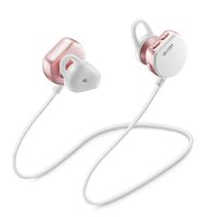 Bluetooth Headphones Wireless Earbuds with Mic - GLCON Waterproof Bluetooth Earphones for Sport Running Gym Workout - Beats Cell Phone Cordless Headset for iPhone Samsung LG Android (Rose Gold)