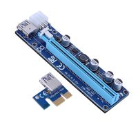 VANPOWER 008C PCI-E 1X TO 16X 008C USB 3.0 Wire Square 6PIN Cable for Bitcoin Mining