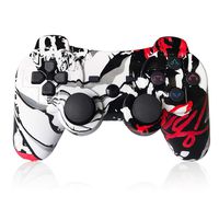 PS3 Controller Wireless Bluetooth Gaming Controller DS3 Double Vibration Gamepad for Playstation 3 (Graffiti)