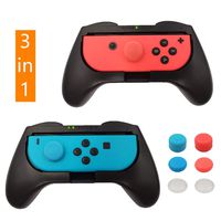 Grips for Nintendo Switch Joy-Con, 2-Pack Switch Controller Grip Handle Kit with 6 Thumbstick Caps for Nintendo Switch Joy Con