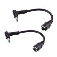 COOLM Adapter 7.4mmx5.0mm to 4.5mmx3.0mm Tip Connector Converter for Hp Dell Laptop Blue Tips (2 Pack)