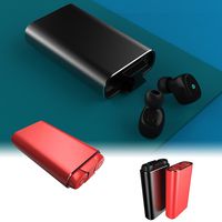 Wireless Earbuds Bluetooth Headphones v5.0 deep bass Stereo Sound Mini sweatproof Sport headsets in-Ear Noise Cancelling TWS Imported 5.0 chip User Manual s3x Headset+Mobile Power Bank Box