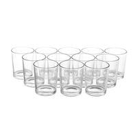 Royal Imports Candle Holder Glass Votive for Wedding, Birthday, Holiday & Home Decoration, Shot Glass, Set of 12 - Unfilled