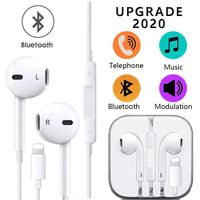SpeedSocpe Earphones,Headphone Wired Earphones Headset with Microphone and Volume Control, Compatible with iPhone 11 Pro Max/Xs Max/XR/X/7/8 Plus (White)(1PACK)