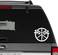 Dragonfly Peace Sign Vinyl Decal Sticker For Wall Decor, Windows, Laptop, Car, Truck, Motorcycle, Vehicles (Size-6 inch/15 cm Wide) - (Gloss WHITE Color)