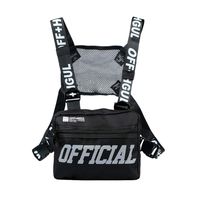 Trido Universal Chest Rig Bag Adjustable Functional Shoulder Pack Walkie Talkie Harness Radio Holster Holder for Men Women (Black)