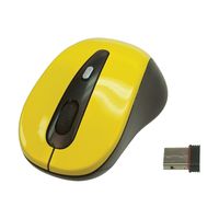 Wireless 2.4GHz USB Optical Mouse - Yellow