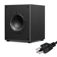 Sonart Active Subwoofer W/Front-Firing Woofer for Surround Sound HD Home Theater Music, Black (8" 200W)
