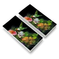 Ruby's Hummingbird Flower Garden Eraser Set of 2