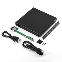Oumij External Hard Drive Enclosure USB2.0 to 1.5Gbps SATA I and 3.0Gbps SATA II Interface Standard Hard Drive Accessories Compatible with Windows XP/ 2003/ Vista