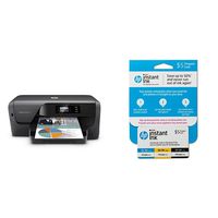 HP OfficeJet Pro 8210 Wireless Printer with Mobile Printing (D9L64A) and Instant Ink Prepaid Card for 50 100 300 Page per Month Plans (3HZ65AN)
