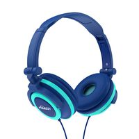 Puersit Kids Headphones for Children Stereo Foldable Adjustable On Ear Headsets 3.5mm Jack for iPad Cellphones Computer MP3/4 Tablet Kindle (Blue)