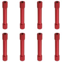 Hobbypark 8-Pack M3x35mm Aluminum Alloy Standoffs Spacer RC Drone Replacement (Red)